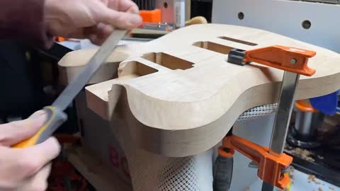 Shaping a Telecaster Body