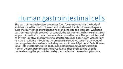 Gastrointestinal Cells