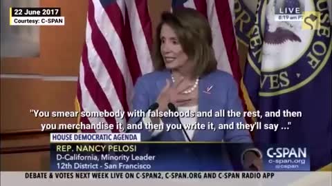 ICYMI: Pelosi Explains the 'Wrap Up Smear' Used to Attack Political Opponents