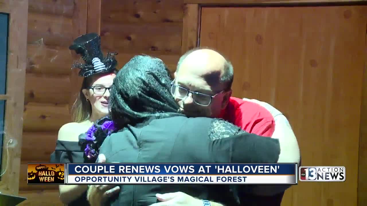 Couple renews vows at 'HallOVeen'