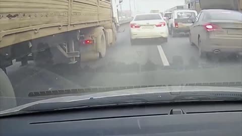 Do not drive your vehicle on road