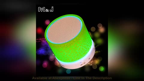 ⭐️ Hot Sell M&J New LED MINI Wireless Bluetooth Speaker TF USB Portable Music Sound Box Subwoofer