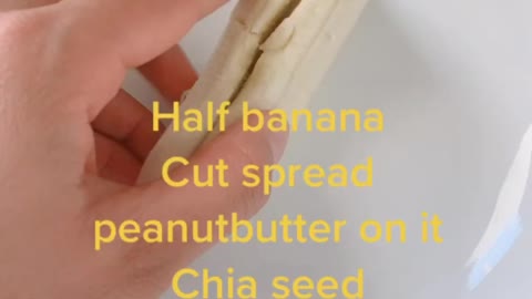 Banana peanut butter snack