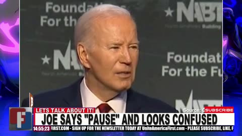 BIDEN MUMBLING HIS WAY TROUGH ANOTHER SPEECH