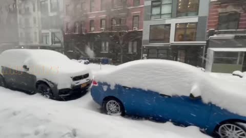 Amazing Snow Falling Videos Clips in New York City