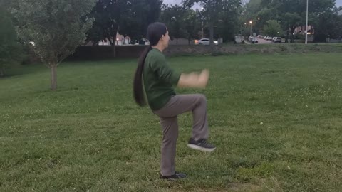 Anita Working Out In Willmore Park