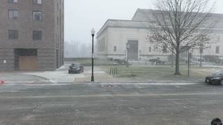 Intense Snow Squall Trenton New Jersey