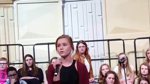 Girl Stuns The Crowd At School Choir Concert, Must See! "At Last"