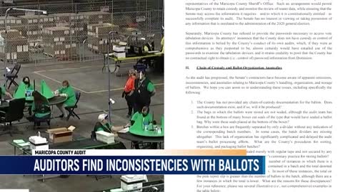 #Breaking Auditors Find Omissions, Inconsistencies And Anomalies With Maricopa County Ballots Number