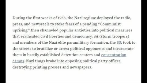 Nazi methods of the democrats militias and their propaganda machine.