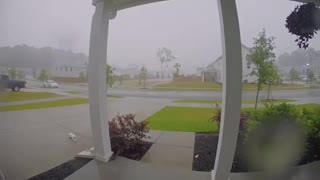 Lightning Bolt Caught on Doorbell Camera