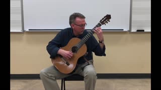 Stacy Arnold performs a live-stream classical guitar concert