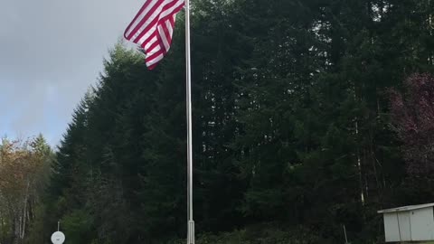 I was feeling patriotic and finished my monumental flag pole...