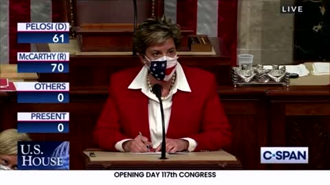 Marjorie Greene proudly voted to REMOVE Speaker Pelosi from the Speaker’s chair