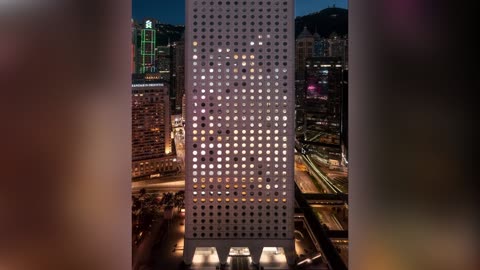Artists Turn Famous Hong Kong Building Into Massive Tetris Game