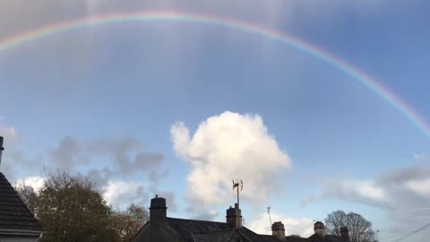 Surreal rainbow in Cornwall