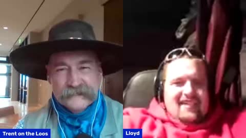 Lloyd Brubacher sitting in his truck live from Ottawa explaining why he joined the Convoy