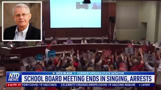School Board Meeting Ends in Singing, Arrests