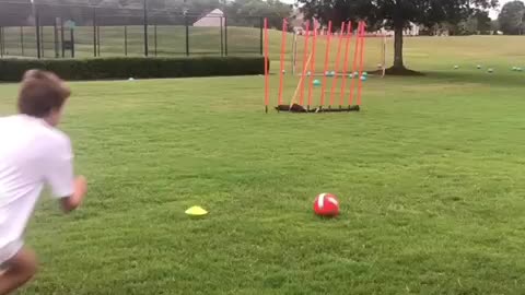 Free kick practice