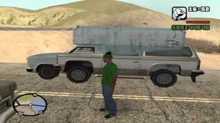 GTA: San Andreas glitch - A car stuck inside another car