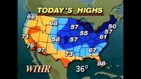 October 6, 1988 - Chuck Lofton WTHR Weather Blurb During 'Today'