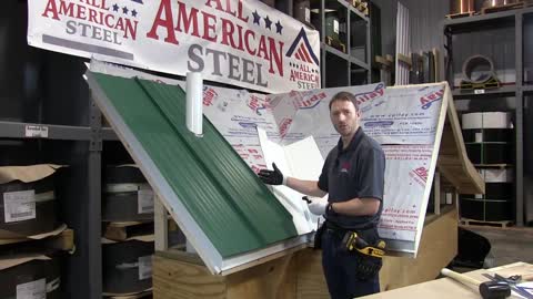 INSTALLING LEXINGTON METAL ROOF PANEL OVER A SOIL PIPE AND INTO A VALLEY - All American Steel