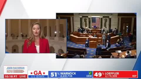 WATCH: Newsmax Reporter Stops her Broadcast from the Capitol when Protesters Storm the Rotunda