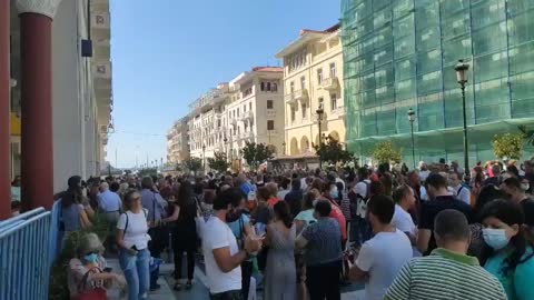Greece: healthcare workers, civilians protest vaccine passports and mandated Sept. 2, 2021