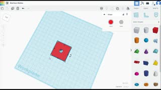 Make center hole in TinkerCad