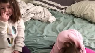 Jumping on the bed