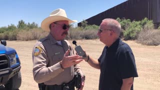 Yuma County, Arizona Sheriff Leon Wilmot talks with Mike as we broadcast from the border