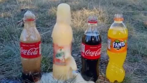 Schweppes , Coca Cola, Fanta, Sprite und Mentos 💥 | Experiment