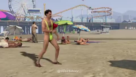 Borat in grand theft auto