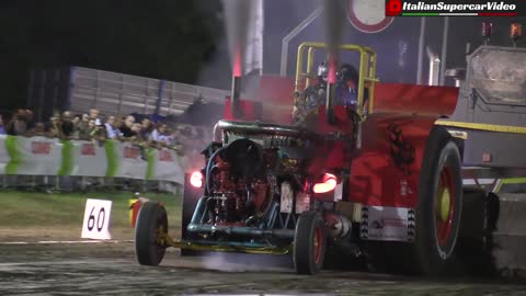 Attila, Tatra V12 T3A Engine - 3.5T Italian Tractor Pulling Action, Smoke, Full Power & Sound!!!