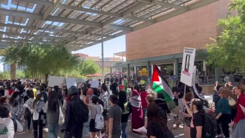 Students at @ASU scream “Free Free Palestine”