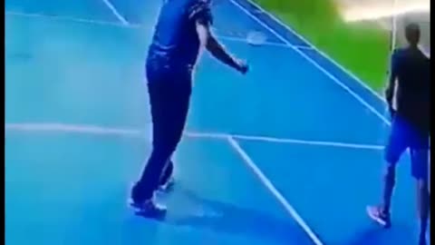 Badminton Player Drops