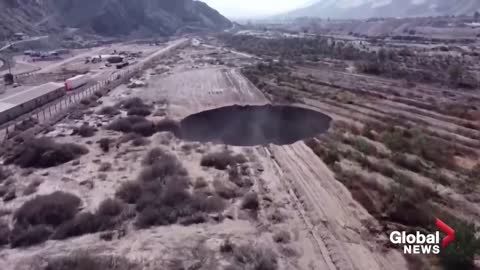 Massive mysterious sinkhole near Chilean copper mine under investigation