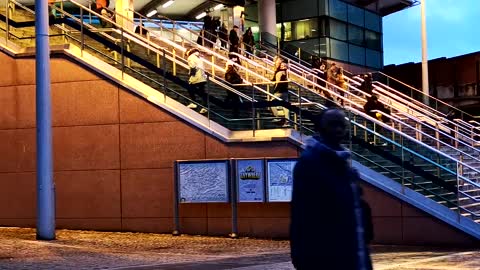 Nice Time Lapse Video of the Stairs Leading To Wembley Park Station.