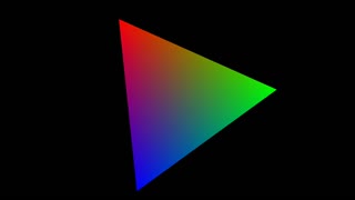 OpenGL Triangle Tricolor example