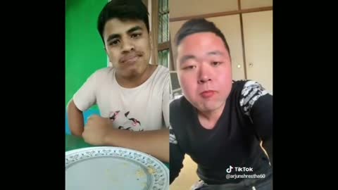 Food challenge between 2 fellows