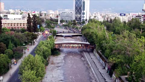 Mapocho river Fiesta de la Luz Santiago, Chile