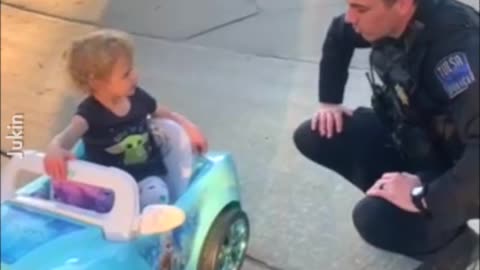 Police Officer Pulls Over Toddler