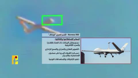 Hezbollah forces shoot down an an Israeli combat drone