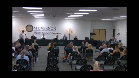 Dr. Dan Stock Addresses Mr. Vernon School Board on COVID Protocols