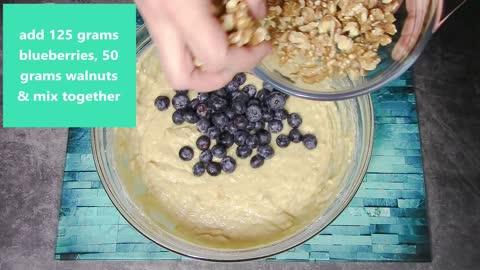 Banana Bread with Blueberries & Walnuts | Easy & Tasty Recipe TUTORIAL
