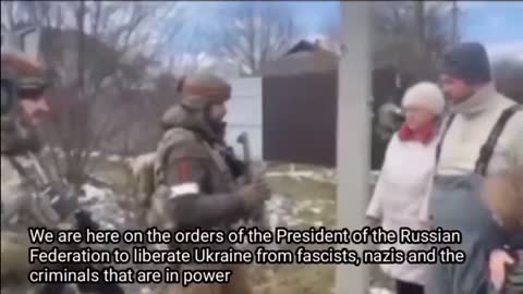 Leaked Video: Russian Army tells Ukrainian Citizens We not at War with You but New World Order Army