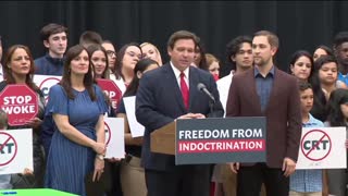 Ron DeSantis: "We believe in education not indoctrination."