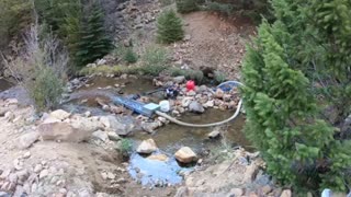 Gold dredging clear creek canyon Colorado