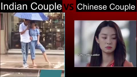 Indian couples in rain VS Chinese Couples in rain || @tubelight #memes #girlsvsboys #comedy