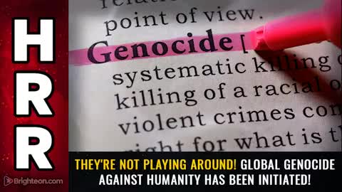 04-24-21 - Theyre not Playing Around Global GENOCIDE Against Humanity has been Initiated